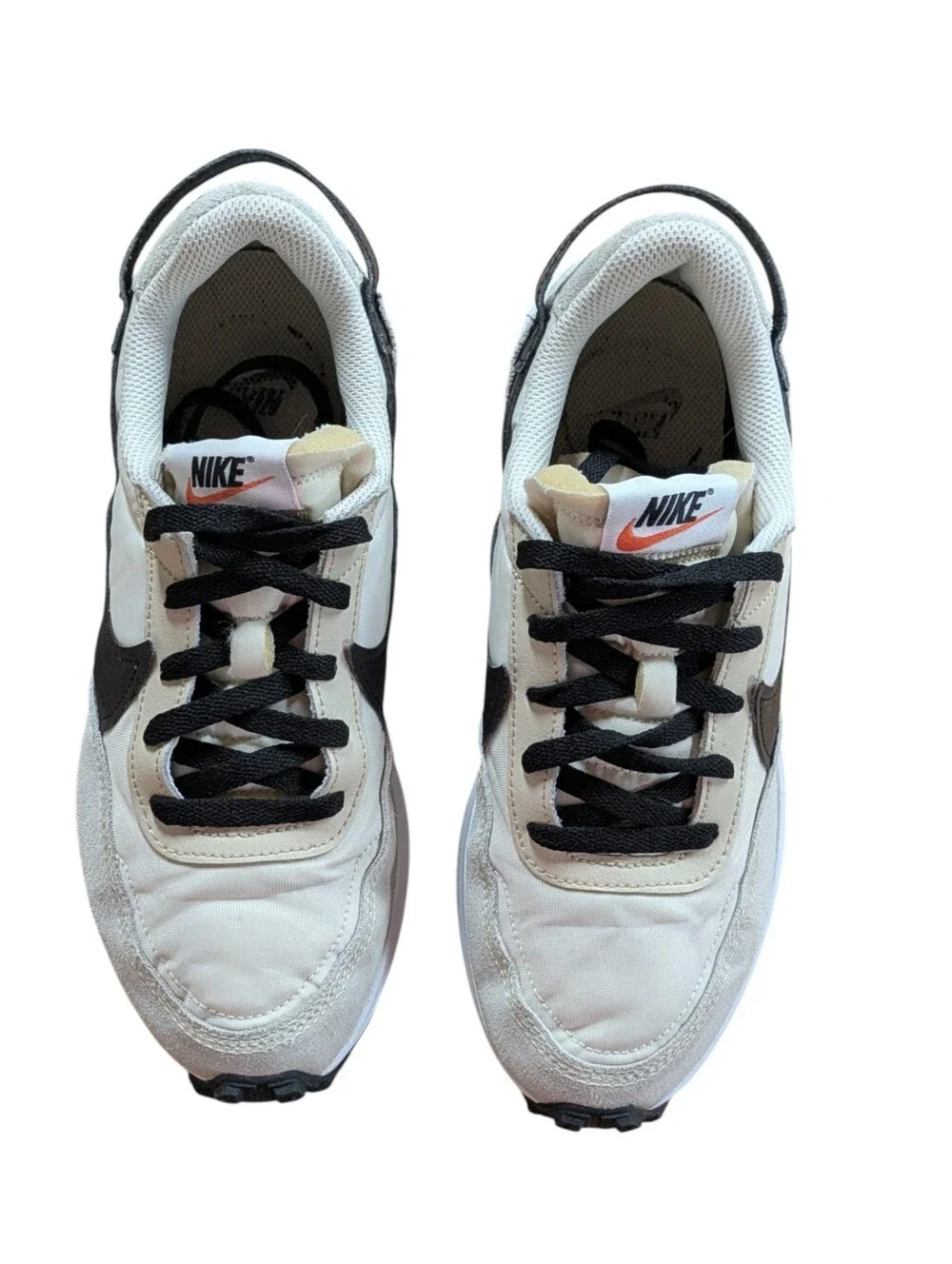 Nike Waffle Debut Sneakers Sandrift Black Womens Size 8